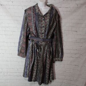 Women's VINTAGE California Looks Long Sleeves Dress 24W Size‎